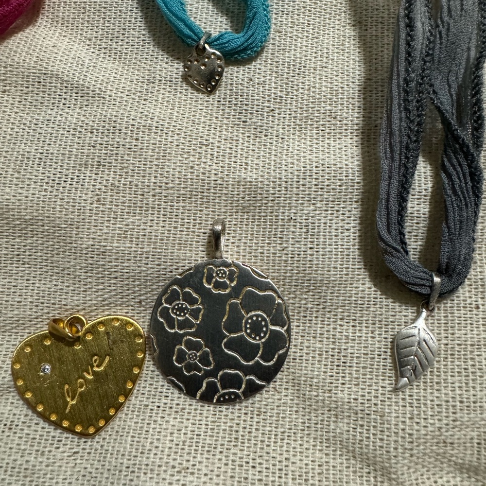Lot of Stella & Dot charms & necklaces
